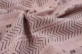 Recycled Wool Jacquard for Outwear - Pink