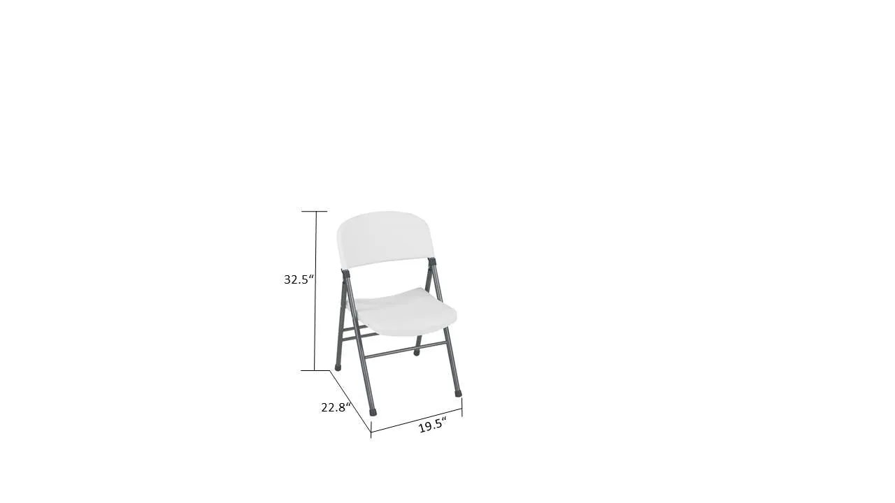 Resin Folding Chair with Molded Seat and Back