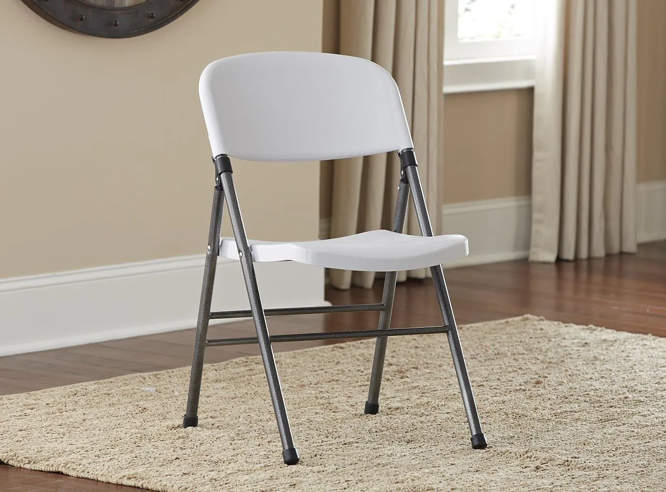 Resin Folding Chair with Molded Seat and Back