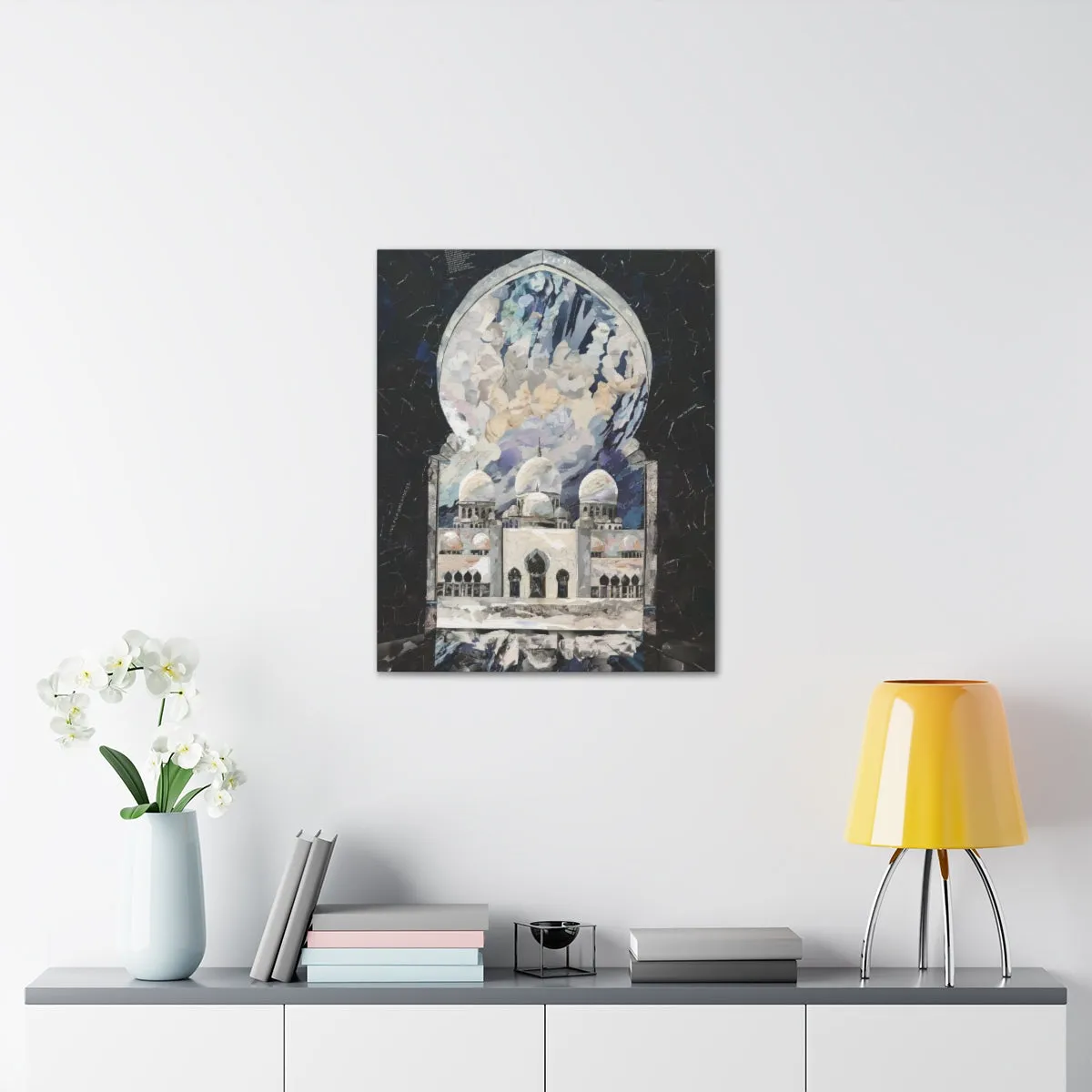 Sheikh Zayed Grand Mosque, Quality Canvas Wall Art Print, Ready to Hang Wall Art Home Decor