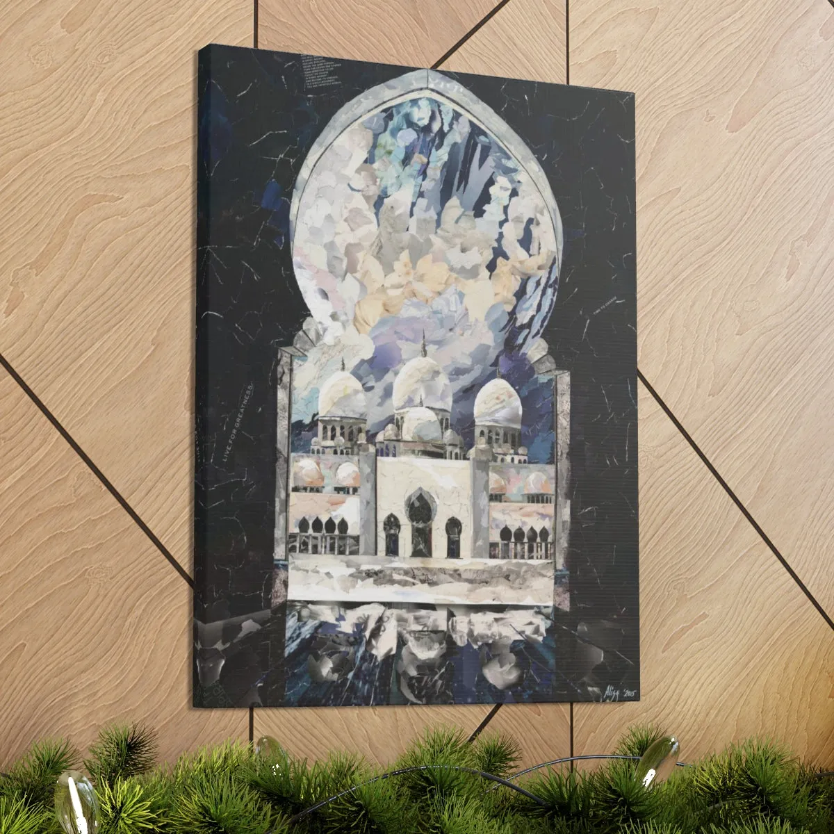 Sheikh Zayed Grand Mosque, Quality Canvas Wall Art Print, Ready to Hang Wall Art Home Decor