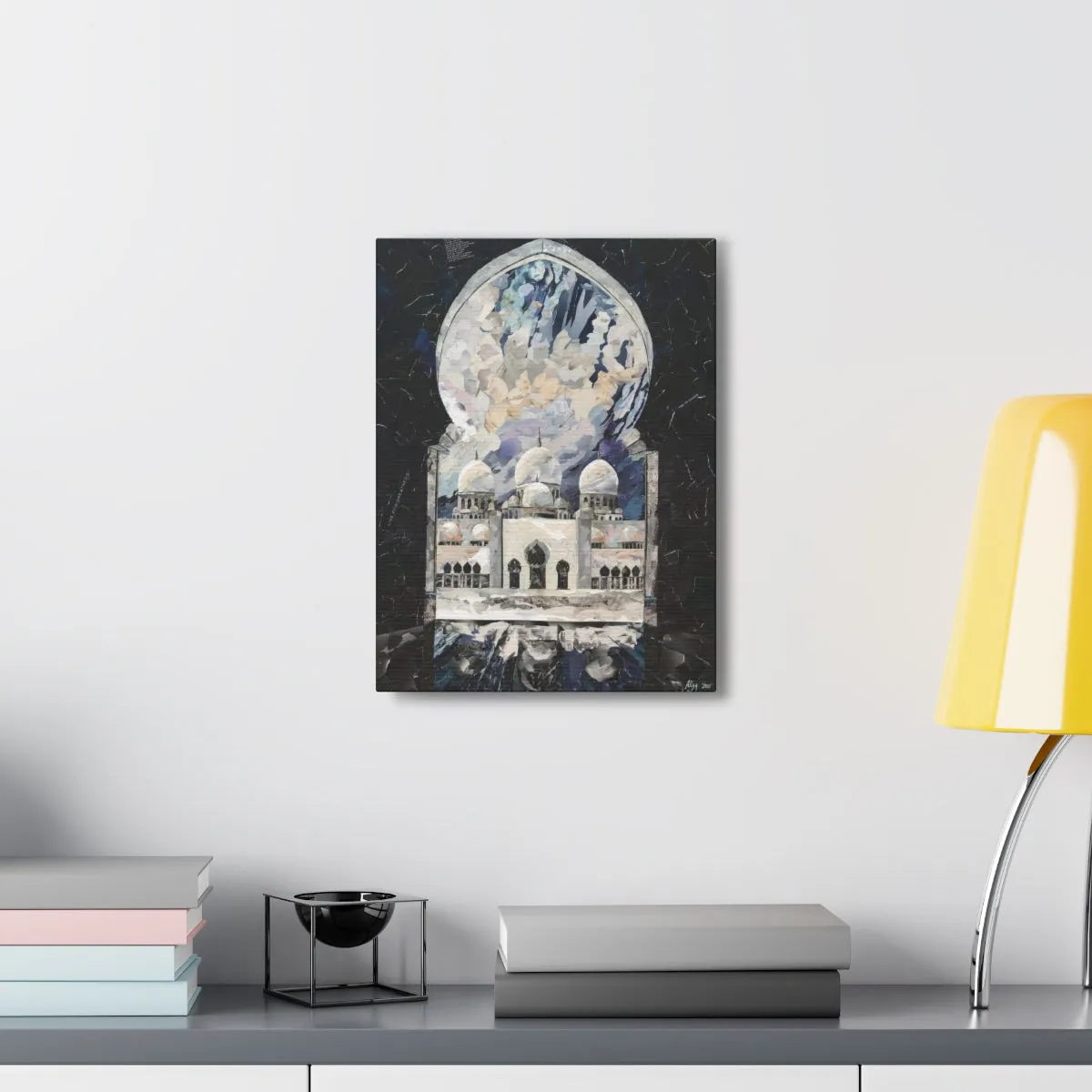 Sheikh Zayed Grand Mosque, Quality Canvas Wall Art Print, Ready to Hang Wall Art Home Decor