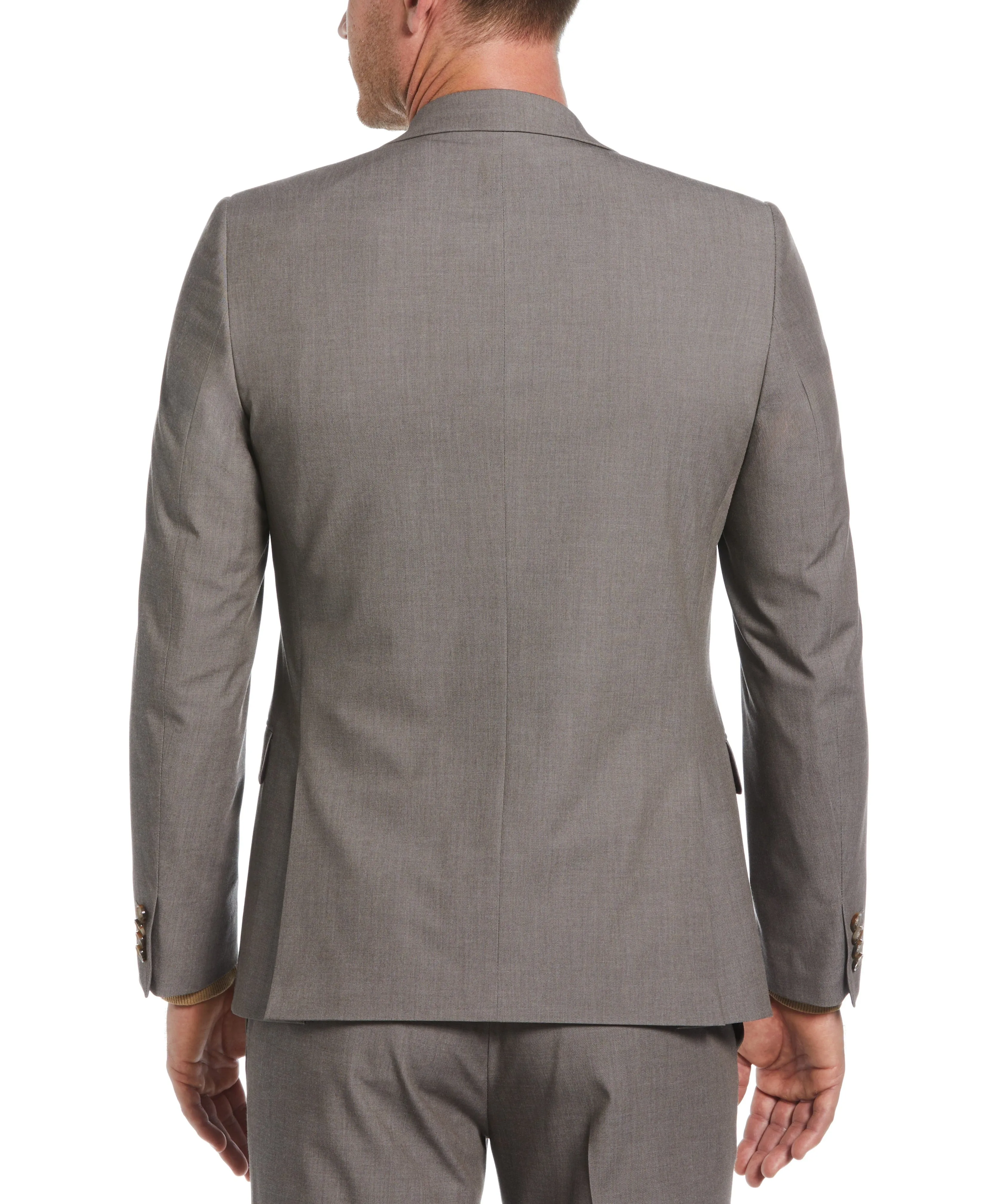 Slim Fit Brown Notch Lapel Iridescent Suit