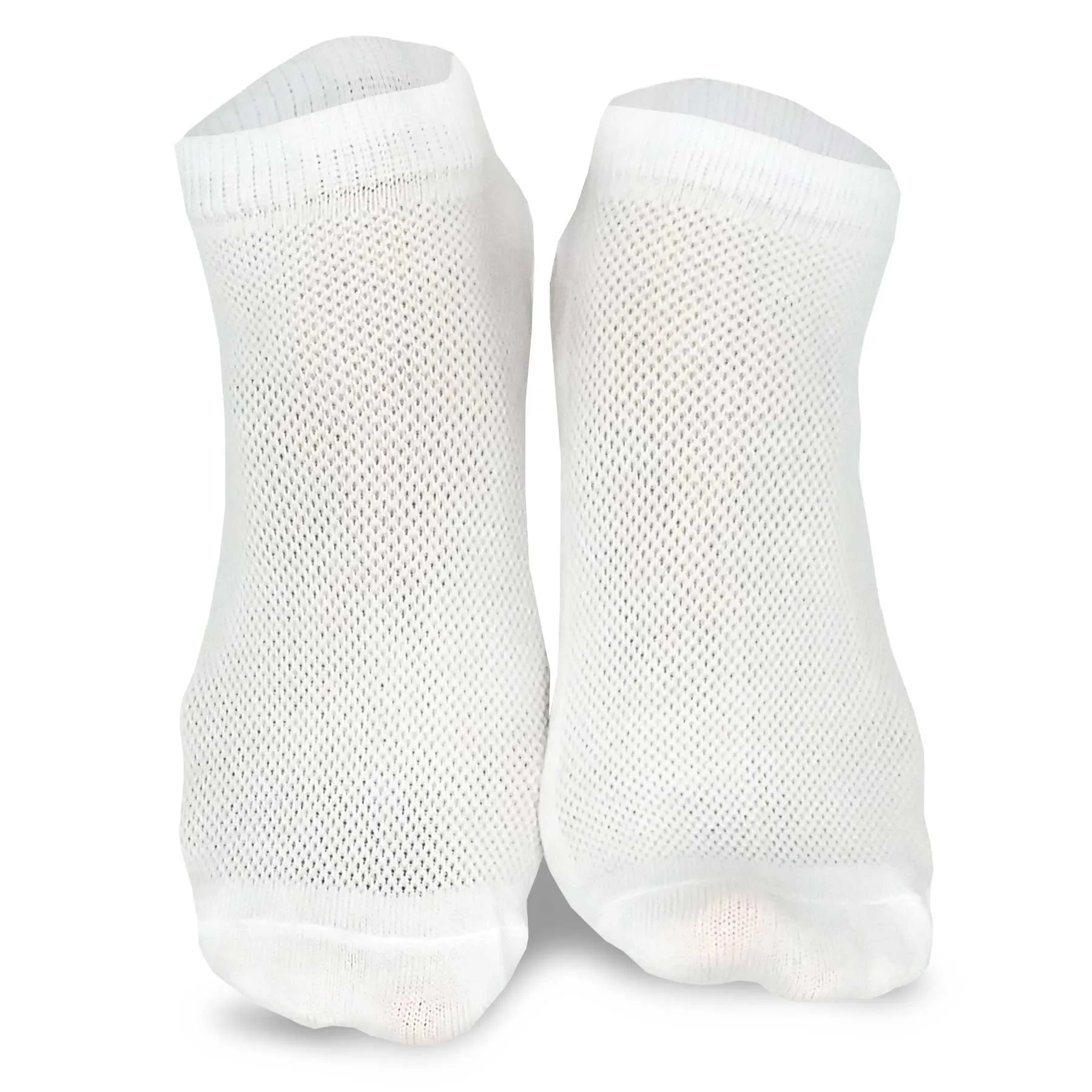 TeeHee Socks Women's Casual Polyester No Show White 12-Pack (10051)