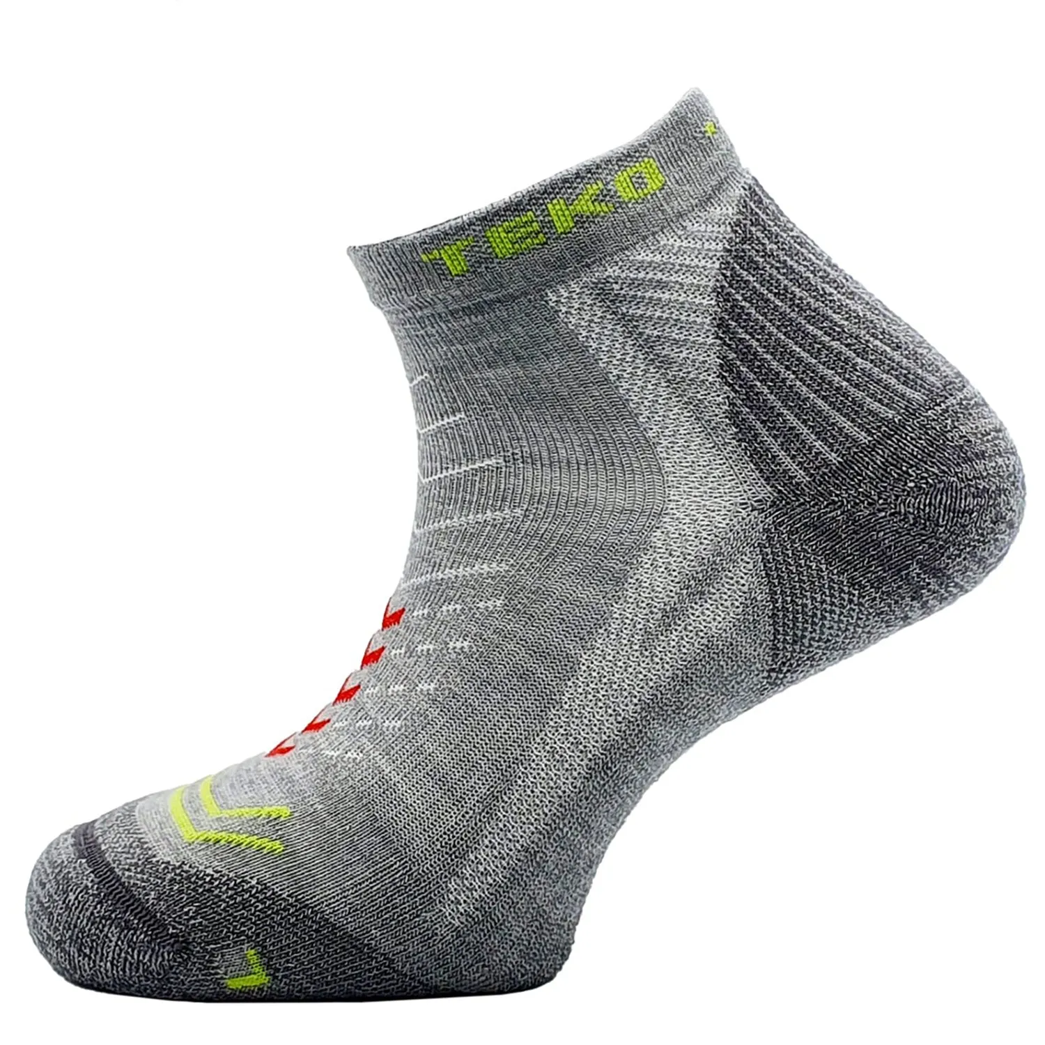 Teko ecoRUN 2.0 Merino Enduro Light Half Cushion Socks - Unisex - Silver Birch