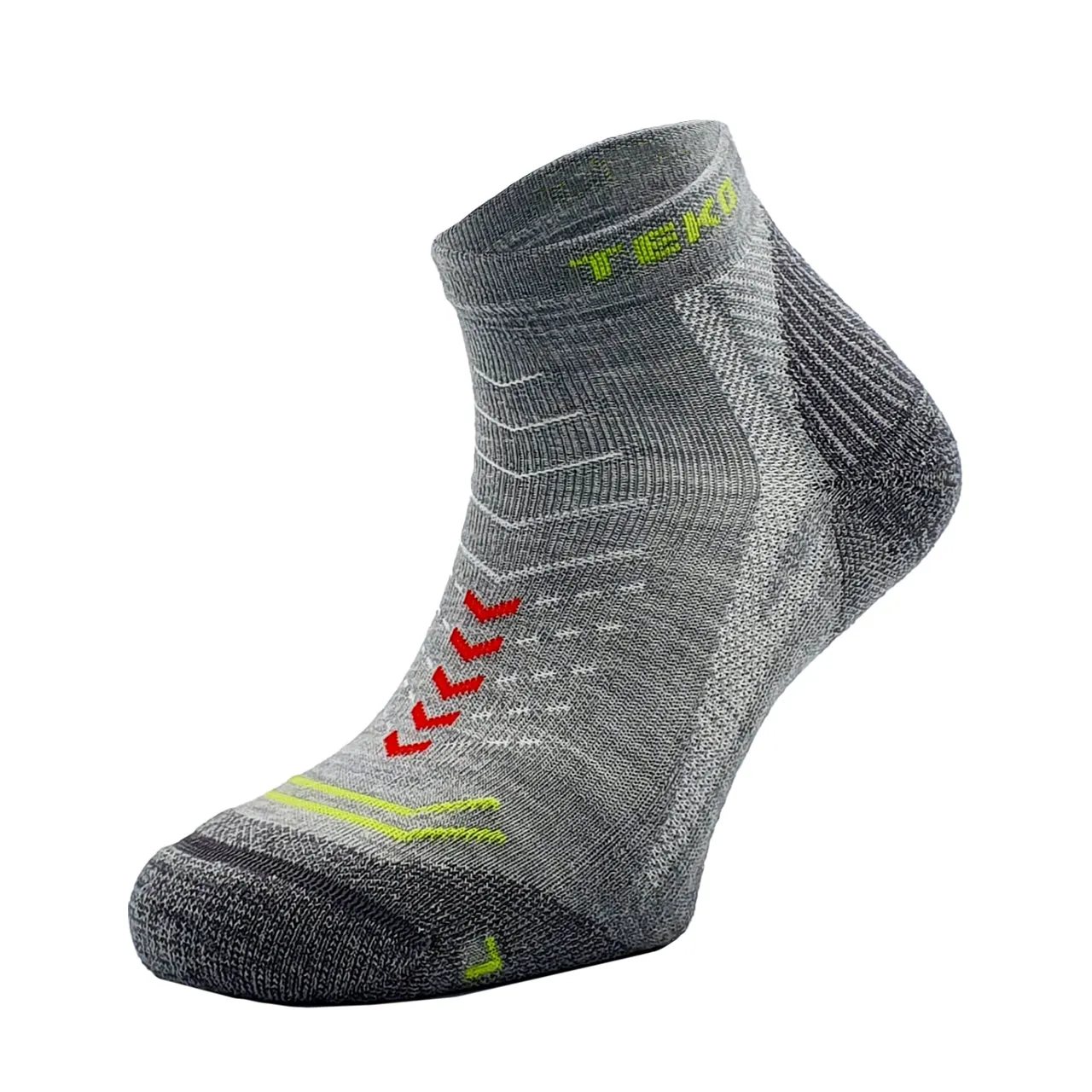 Teko ecoRUN 2.0 Merino Enduro Light Half Cushion Socks - Unisex - Silver Birch