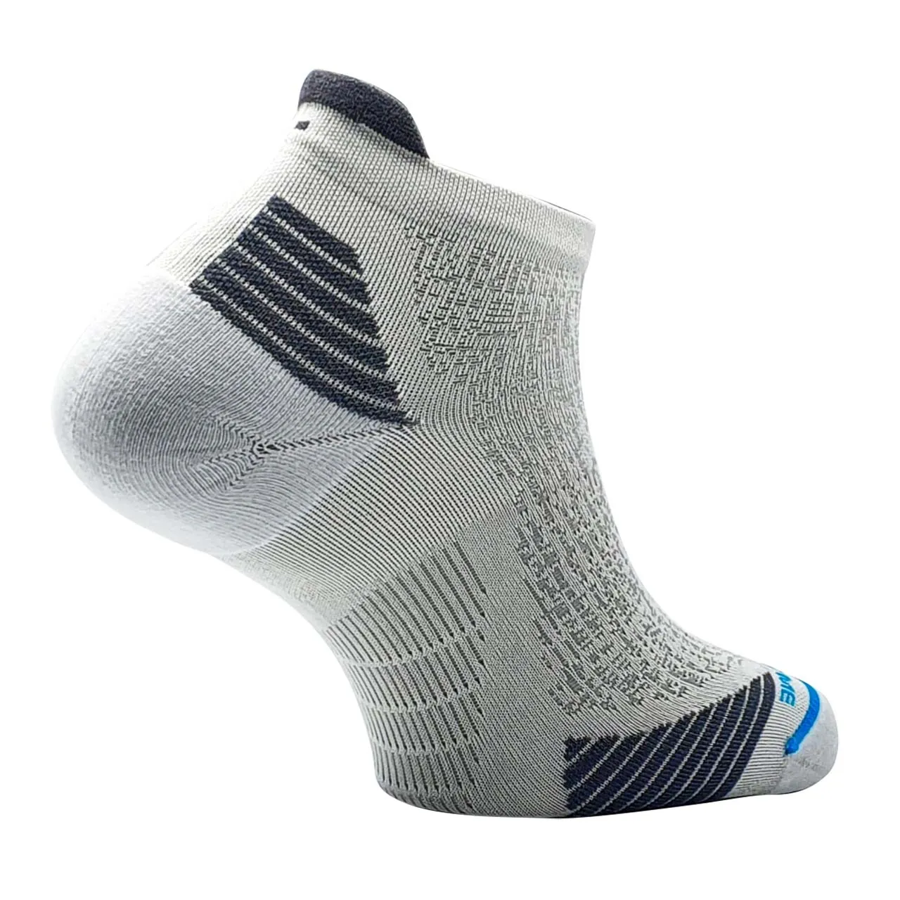 Teko ecoRUN Low Cut Light Half Cushion 2.0 Running Socks - Unisex - White