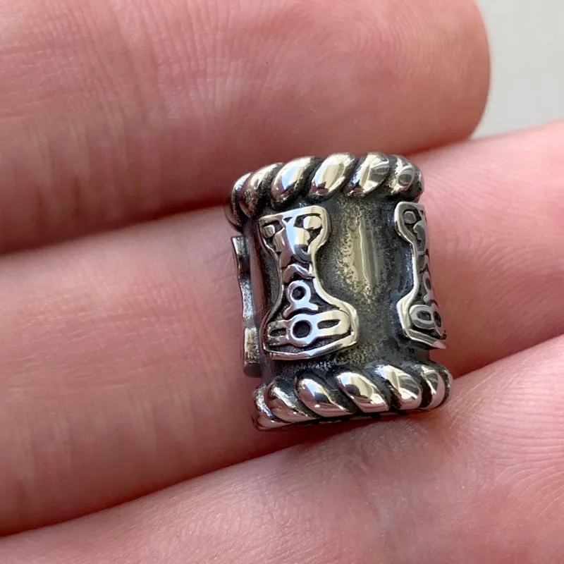 Thor's Hammer Bead - Stainless Steel