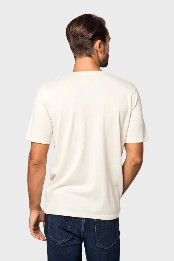 V-Neck Cotton Cashmere T-Shirt