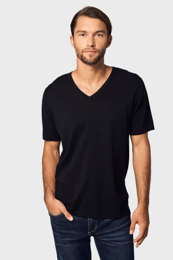 V-Neck Cotton Cashmere T-Shirt