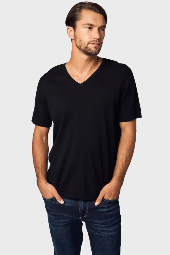 V-Neck Cotton Cashmere T-Shirt