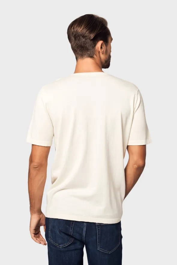 V-Neck Cotton Cashmere T-Shirt