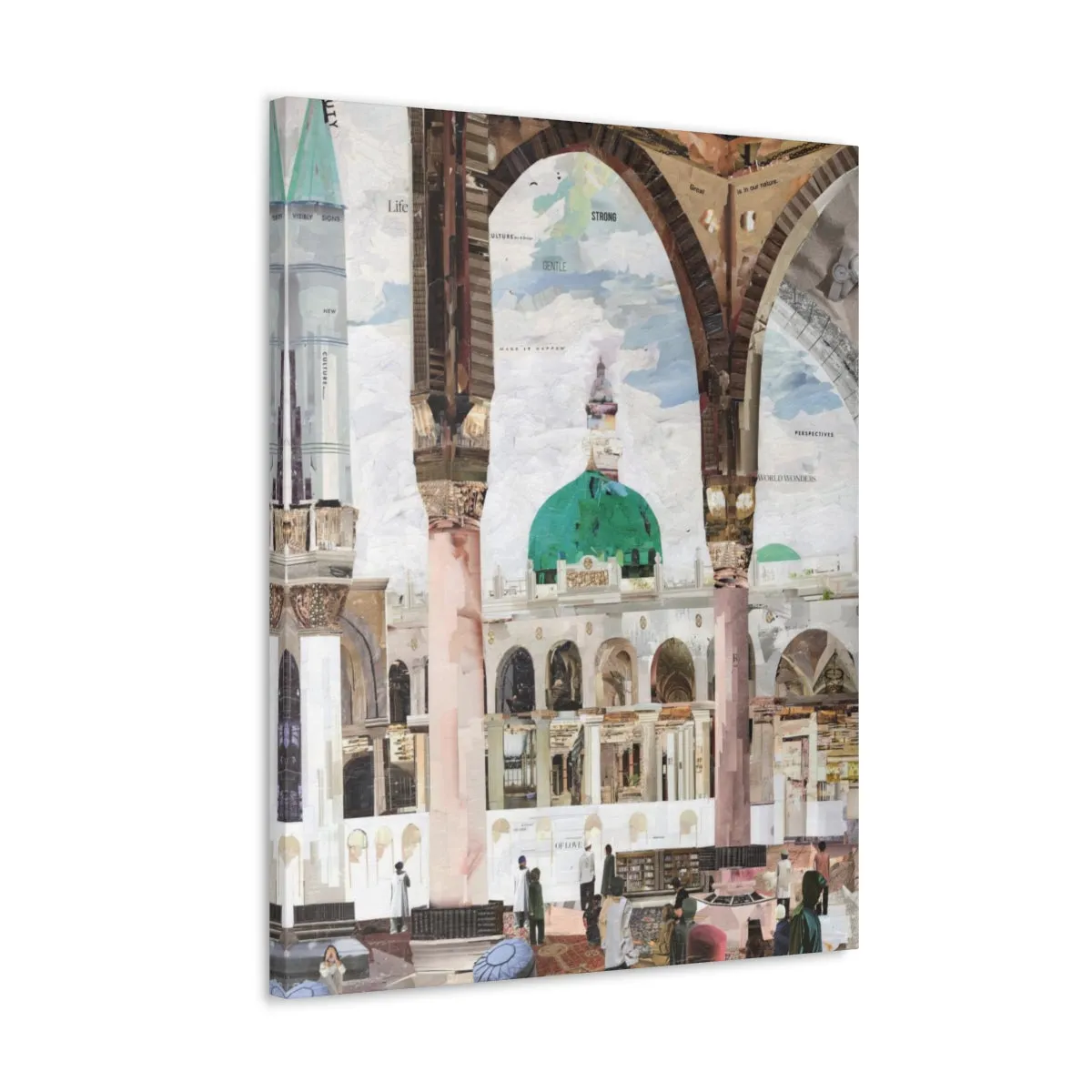 View of Madina, Quality Canvas Wall Art Print, Ready to Hang Wall Art Home Decor