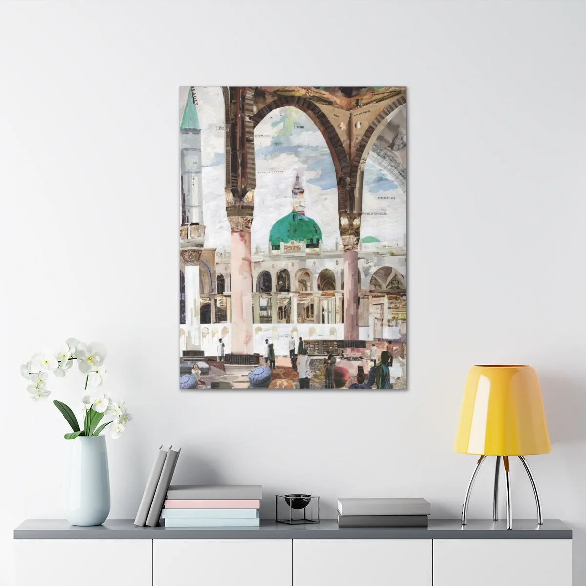 View of Madina, Quality Canvas Wall Art Print, Ready to Hang Wall Art Home Decor