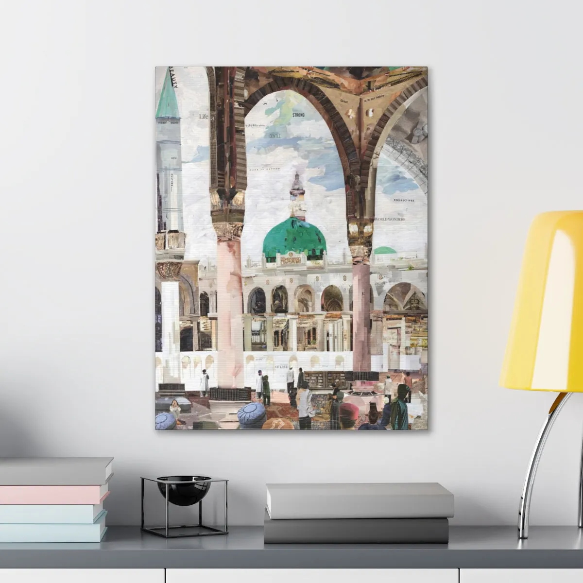 View of Madina, Quality Canvas Wall Art Print, Ready to Hang Wall Art Home Decor