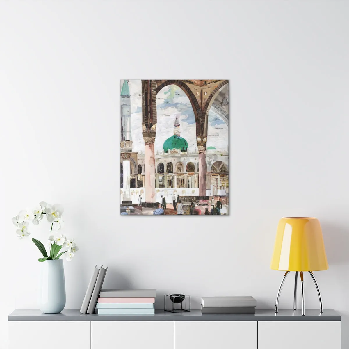 View of Madina, Quality Canvas Wall Art Print, Ready to Hang Wall Art Home Decor