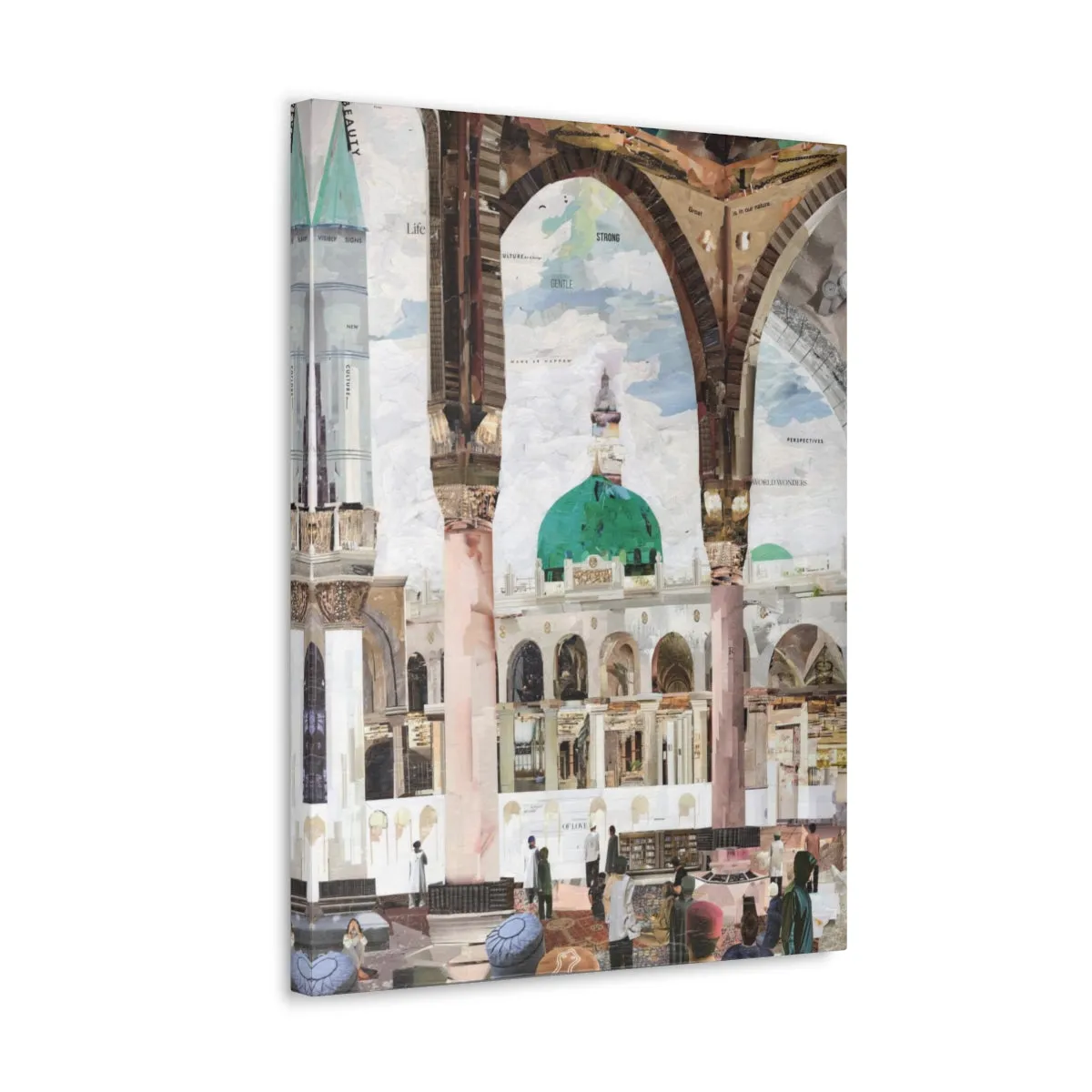 View of Madina, Quality Canvas Wall Art Print, Ready to Hang Wall Art Home Decor