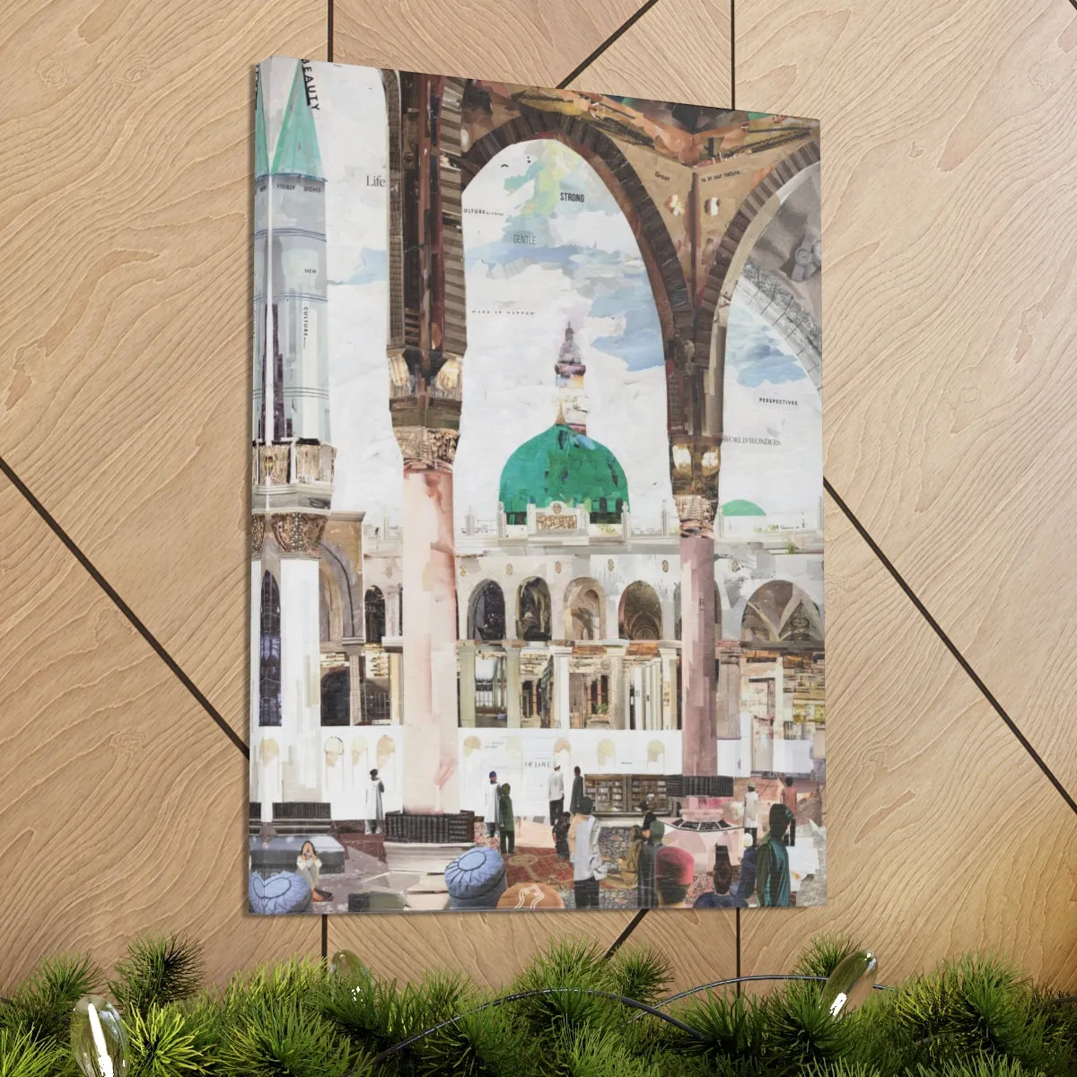 View of Madina, Quality Canvas Wall Art Print, Ready to Hang Wall Art Home Decor