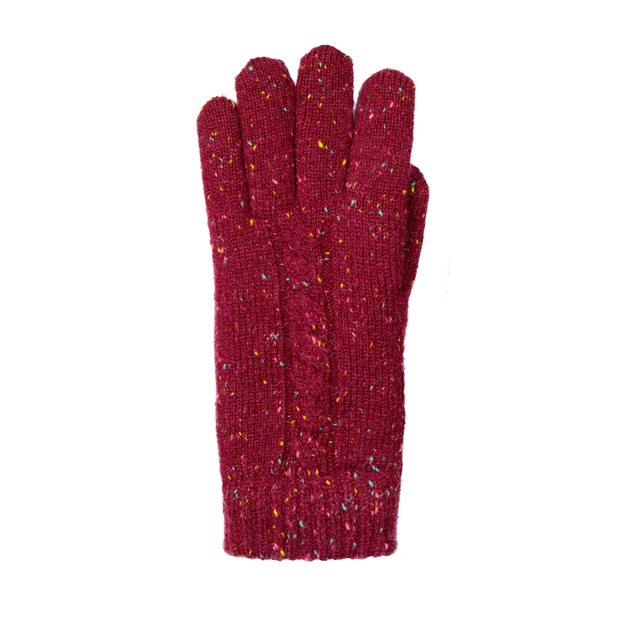 Women’s Cable Knit Gloves with Marl Yarn