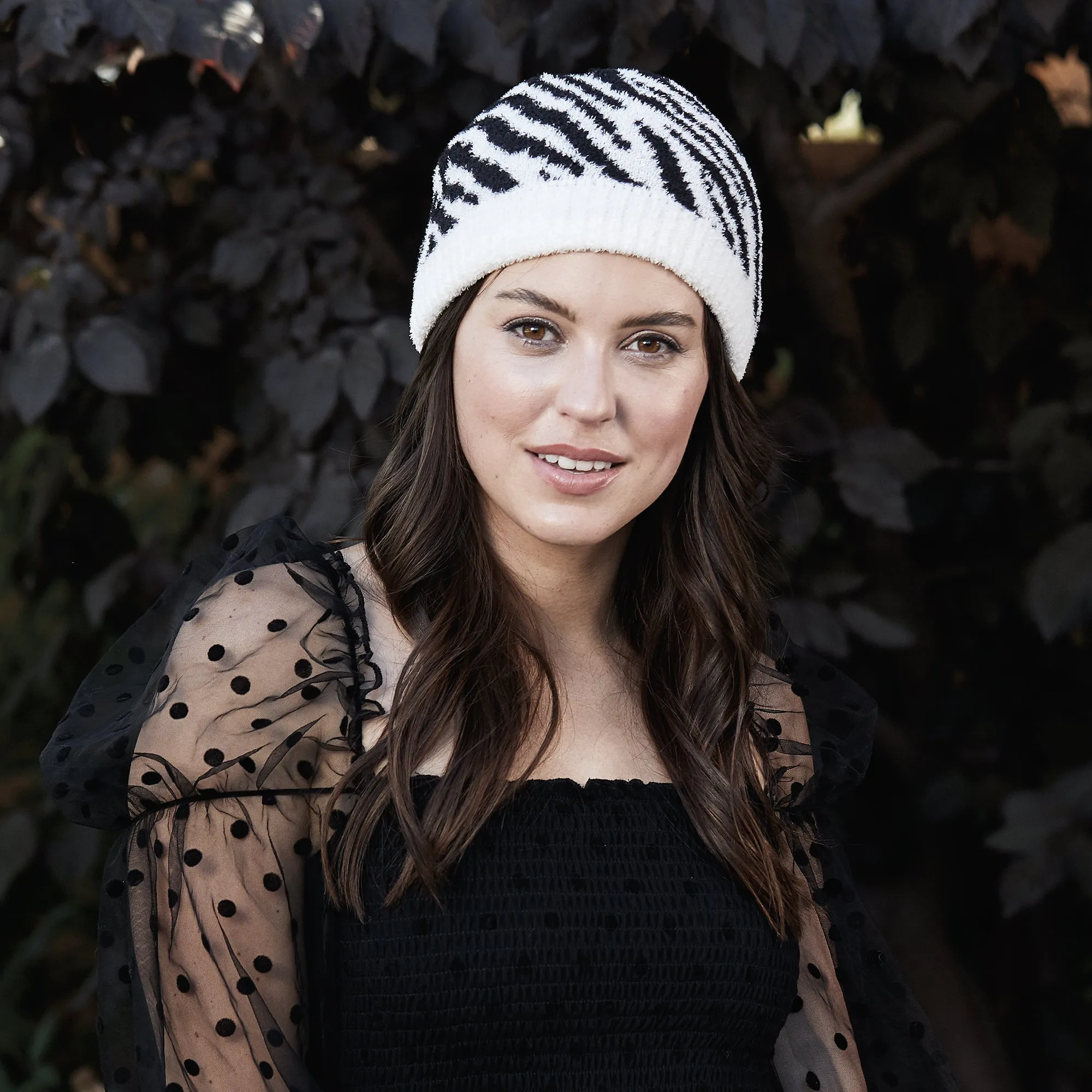 Women's Leopard & Zebra Knit Beanie