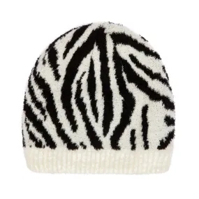 Women's Leopard & Zebra Knit Beanie