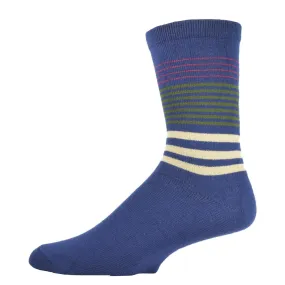 Women's Striped Crew Socks, Heavyweight Colorful Legwear